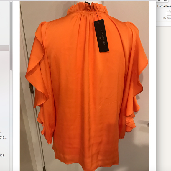 Cold shoulders Ruffled Top/ blouse - Picture 2 of 5